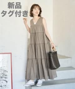 FREAK'S STORE ティアード ハシゴレース ノースリーブ ワンピースのサムネイル