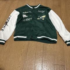 スタジャン グリーン ホワイト メンズのサムネイル