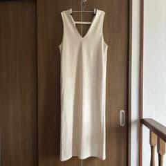 Amiur ノースリーブ ロングワンピース アイボリーのサムネイル