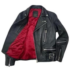 JACKROSE　ダブルライダース　ラムレザー　羊革　ダブルジップ　バイカー 美品 JACKROSE ダブルライダース ラムレザー ダブルジップ バイカー L