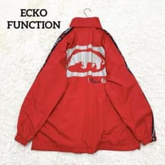 希少】エコーファンクション 90s ナイロンジャケット M HIPHOP 赤 