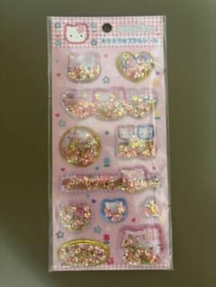 【未開封】シール交換　平成レトロ　ハローキティ キラキラカプセルシールのサムネイル