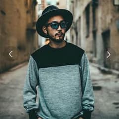 crimie  FOOTBALL KNIT SWEATERグレー  Mサイズのサムネイル