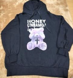 HONEY CINNAMON パーカー ベア ブラック - メルカリ