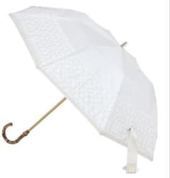 未使用 アシーナニューヨーク Scarllet Lace 折りたたみ傘 晴雨兼用