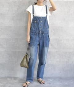 ゆるサロペットデニムパンツのサムネイル