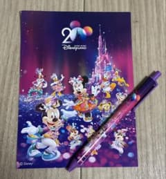 香港ディズニーランド 20周年記念 メモ帳とボールペンセット - メルカリ