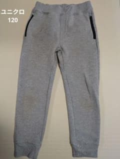 UNIQLO ウルトラストレッチドライスウェットパンツ 120cm グレーのサムネイル