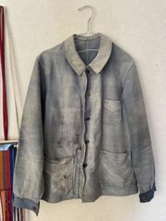 French moleskin jacket Euro work 40sのサムネイル