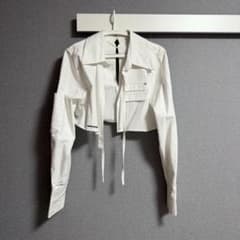 NOTAWEAR ホワイト クロップドシャツジャケット M 前後2WAYのサムネイル