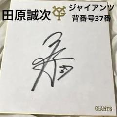 新品】読売ジャイアンツ 田原誠次 直筆サイン色紙 背番号37 巨