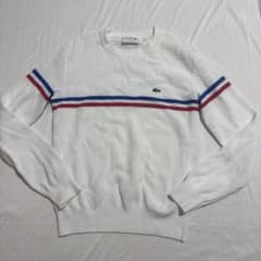 LACOSTE MADE IN FRANCE ニット ホワイトのサムネイル