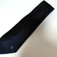dunhill ネクタイ ドット柄 ネイビー シルクのサムネイル