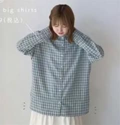 しまむら　yokopi さん　グリーン　チェック　シャツのサムネイル