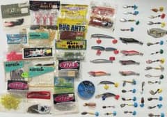 釣り具　ルアー　ミノー エギ ワーム まとめ売り　74点セット 釣り具 ルアー ミノー エギ ワーム まとめ売り 74点セット - メルカリ