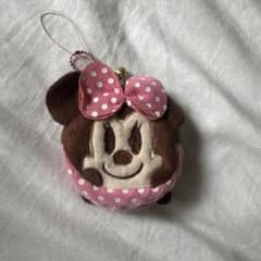 ポーチ キーホルダー ピンク ボーダー　ディズニー　ミニー - 3