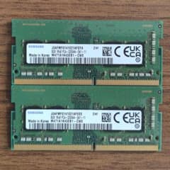 SAMSUNG DDR4-3200 SODIMM 8GB×2枚 計16GB - メルカリ