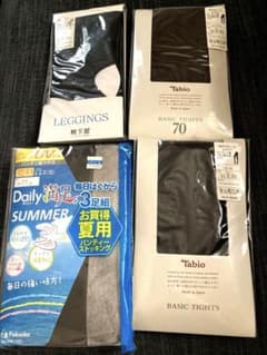 【未開封】靴下屋 Tabio 福助 ストッキング レギンス 4点セットのサムネイル