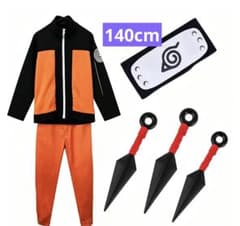 NARUTO コスプレ衣装 クナイ 額当て セット即日発送
