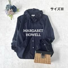 美品⭐︎希少⭐︎マーガレットハウエル ダブルフリルカラーブラウス