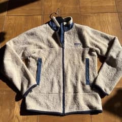 パタゴニア PEFジャケット レトロXナチュラル×ネイビー アメリカ製 