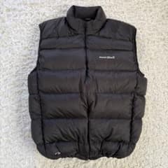 美品モンベル ライトアルパインダウンベスト(XL)ブラック系色 - メルカリ