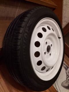 鉄チン15インチウレタン塗装　5.5J+40　165/55r15　4本のサムネイル