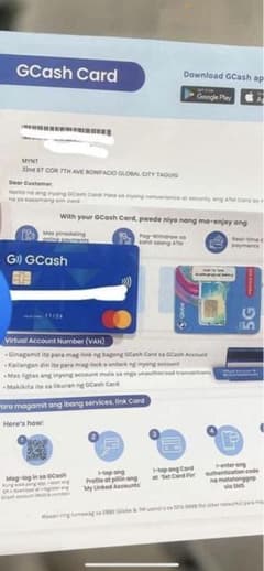 [1 Set]Globe SimCard & Gcash Mastercardのサムネイル