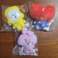 BT21 푹신푹신 마스코트 4 만네라인 3점 세트