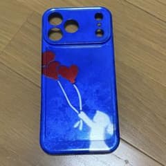 iPhone17 Pro Max ケース 青 バルーン ソフトカバー　オリジナルのサムネイル