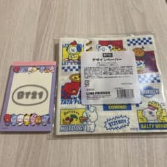 BT21  A LITTLE FESTA 限定メモ帳とデザインペーパーおまけのサムネイル