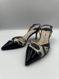 JIMMY CHOO 슬링 백 샌들 포인티드 투