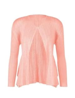 PLEATS PLEASE カーディガン 2026年3月　Light pink プリーツプリーズ2026.3月カーディガンLIGHTPINK 3SIZE 未使用 - メルカリ
