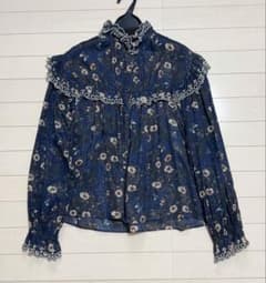 ISABEL MARANT ETOILE 花柄フリルブラウス 34 - メルカリ