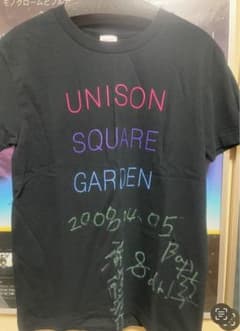 UNISON SQUARE GARDEN ライブTシャツ　サイン入り UNISON SQUARE GARDEN ライブTシャツ サイン入り - メルカリ