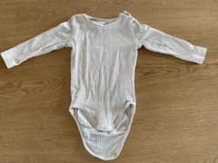 H&M エイチアンドエム 長袖 リブロンパース 80cmのサムネイル