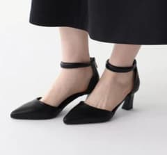 ヤマダヤAga セパレートデザインストラップパンプス　サイズ36 ブラック ヤマダヤAga セパレートデザインストラップパンプス サイズ36 ブラック