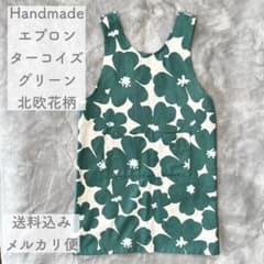 メルカリ便♡花柄＆水玉（ドット）　エプロン♡昭和レトロ♡デニプロン♡日本製 水玉模様エプロンとバンダナセット - メルカリ