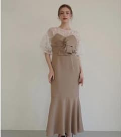 Acka. sheer puff dress ワンピースドレス - メルカリ