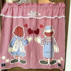 カントリー雑貨❤️のれん(パネル大オフホワイト)折り目の擦れ？汚れありのサムネイル
