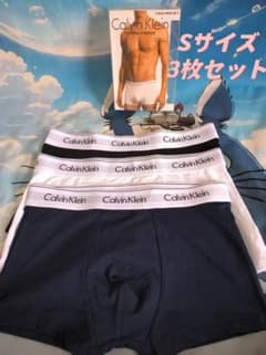 Calvin Kleinボクサーパンツ3枚セット ブラック/ホワイト/ネイビーSのサムネイル