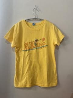 ROXY サーフガール プリント Tシャツ イエローのサムネイル