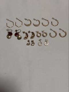 ピアス まとめ売り ゴールドカラー 14点セットのサムネイル