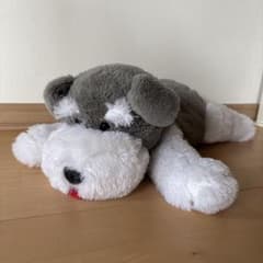 AMUFUN シュナウザー ぬいぐるみ 犬のサムネイル