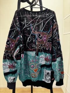 wackomaria BASQUIAT モヘアカーディガンXLさイズ - メルカリ