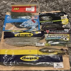 【まとめ売り】バス釣りルアー、ワームセット バス釣り用ワーム まとめ売り deps EverGreen JACKALL - メルカリ
