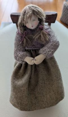 ハンドメイド ぬいぐるみ ロッキングチェア付き