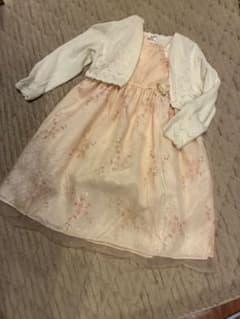 C. C キャサリンコテージ 子供用ドレス 120cm ピンク ブーケ刺繍ドレスのサムネイル
