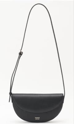 ラシット レザー ハーフムーントートバッグ 黒 Black - メルカリ