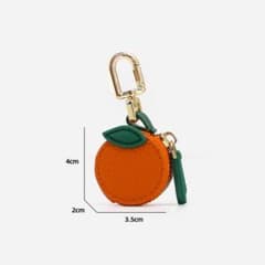 みかん オレンジ フルーツチャーム バッグチャーム コインケース